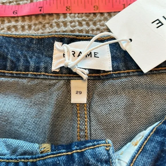 Frame Cut Off Pocket Denim Shorts - 8 - Picture 3 of 8